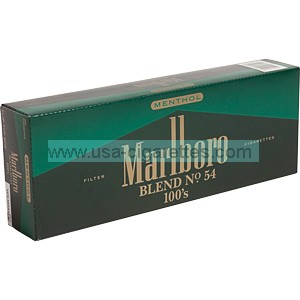 Marlboro Blend No. 54 100's box cigarettes